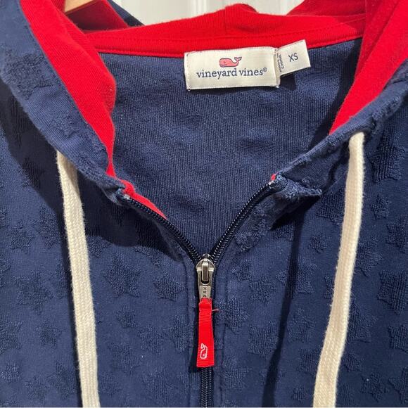 Vineyard Vines Women’s Navy Blue Star Hoodie Size XS - Picture 4 of 7